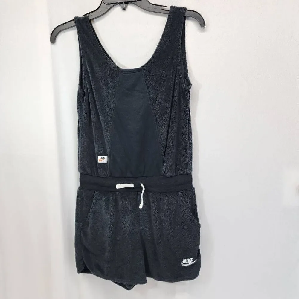 Nike Size Large Terry Cloth Jumper Shorts Black Youth